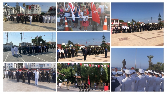 Gazimağusa, Girne, Güzelyurt, İskele ve Lefke’de de törenler yapıldı