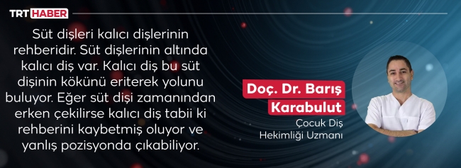 Düzgün kalıcı dişlerin sırrı iyi bakılan süt dişleri