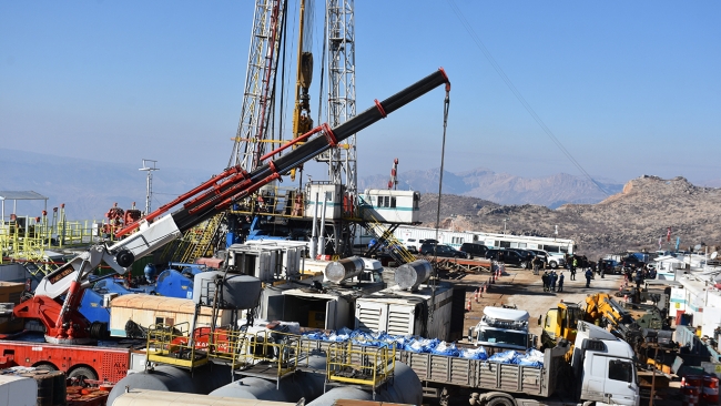 Şırnak Namaz Dağı bölgesinde petrol sondajına başlandı