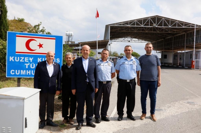 Cumhurbaşkanı Tatar, Güzelyurt Sanayi Bölgesi ve Yeşilırmak bölgesini ziyaret etti